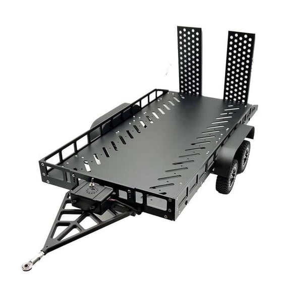 Bold R&C BOL5010 1-10 Scale Full Metal Car Hauler Trailer with LED Lights