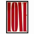 thumbnail image 1 of Bold Red ‘LOVE’ Typography Print – Statement Poster for Home, Bedroom & Dorm Room, Unframed (9x11 Inch), 1 of 4