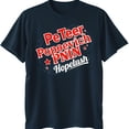 thumbnail image 1 of Bold Red & White Graphic Tee with Stars 'Pe Teer Popoevich PNIN Hopelush' Design, 1 of 5