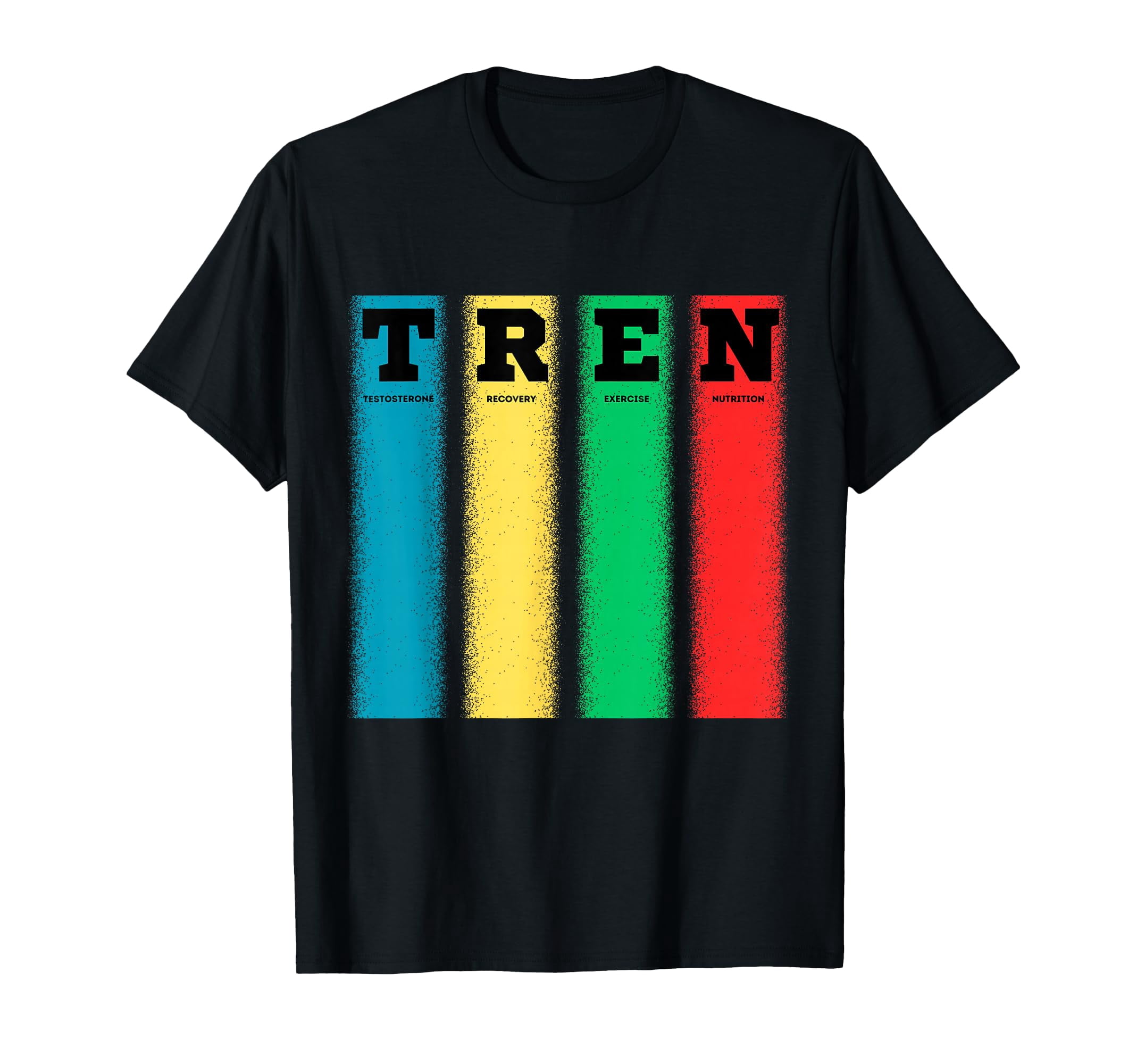Bold Retro Fitness T-Shirt for Gym Enthusiasts - Fun 'TREN' Design with ...