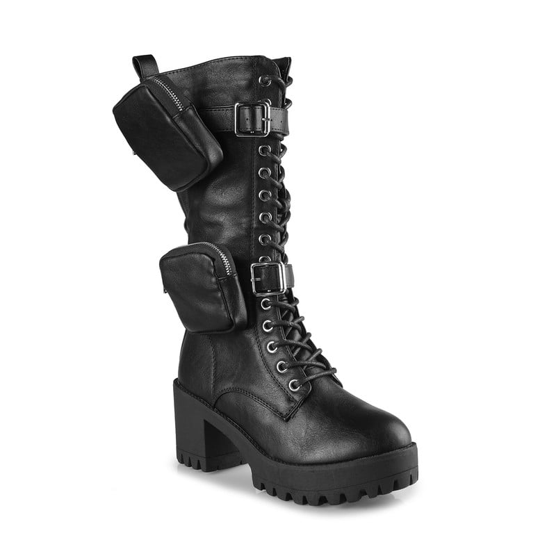 Bold & Rugged Women's Ultimate Combat Lug Sole Mid-Calf Boots