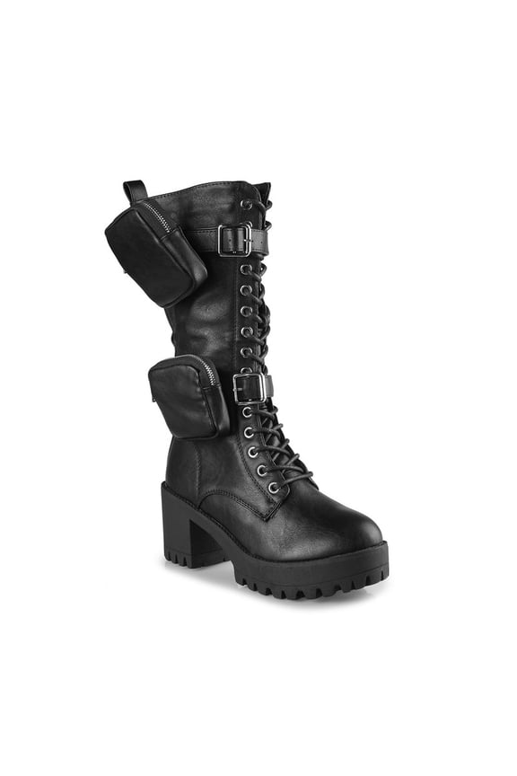 Bold & Rugged Women's Ultimate Combat Lug Sole Mid-Calf Boots