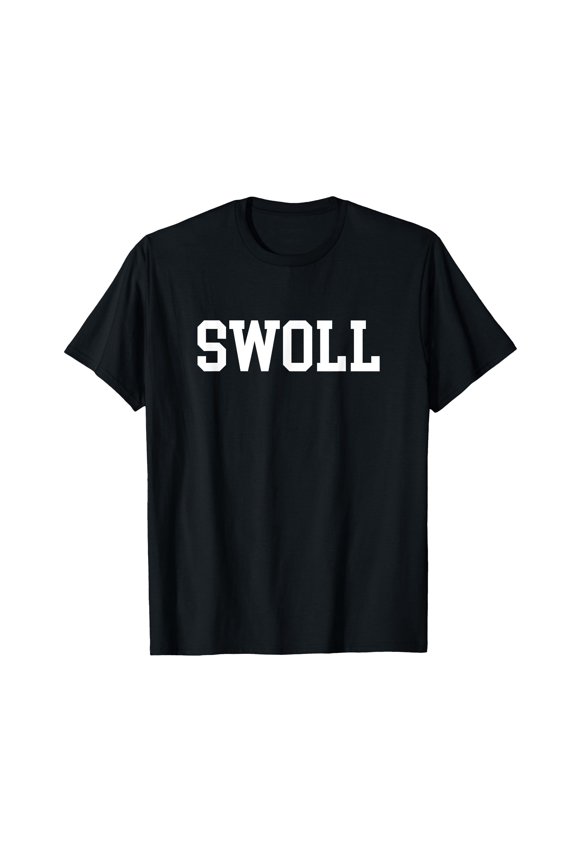 Bold SWOLL Weightlifting T-Shirt for Bodybuilding Enthusiasts and Fitness Lovers