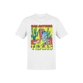 thumbnail image 1 of Bold San Antonio Texas Cactus Art Men's T-shirt, 1 of 3