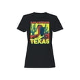 thumbnail image 1 of Bold San Antonio Texas Cactus Art Women's T-shirt, 1 of 3