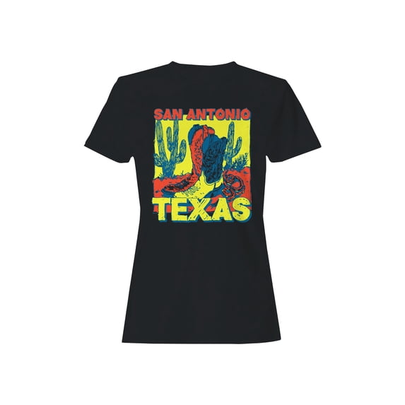 Bold San Antonio Texas Cactus Art Women's T-shirt