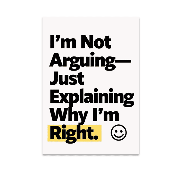 Bold Sarcastic Wall Art - Sarcasm Enthusiast - 13x19 Poster Print