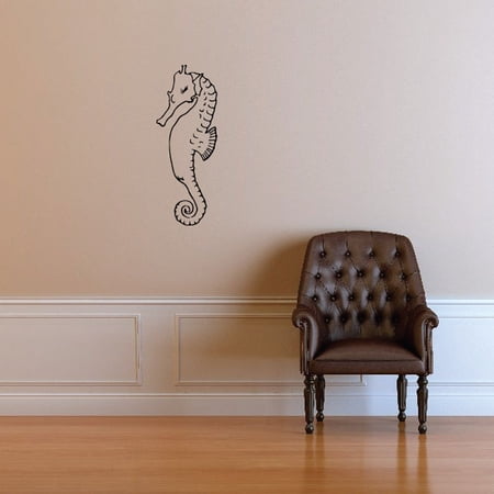 Bold Seahorse Decal - 36 Inches