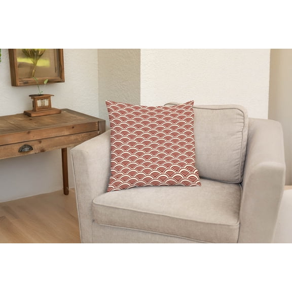 Bold Seigaiha Decorative Throw Pillow