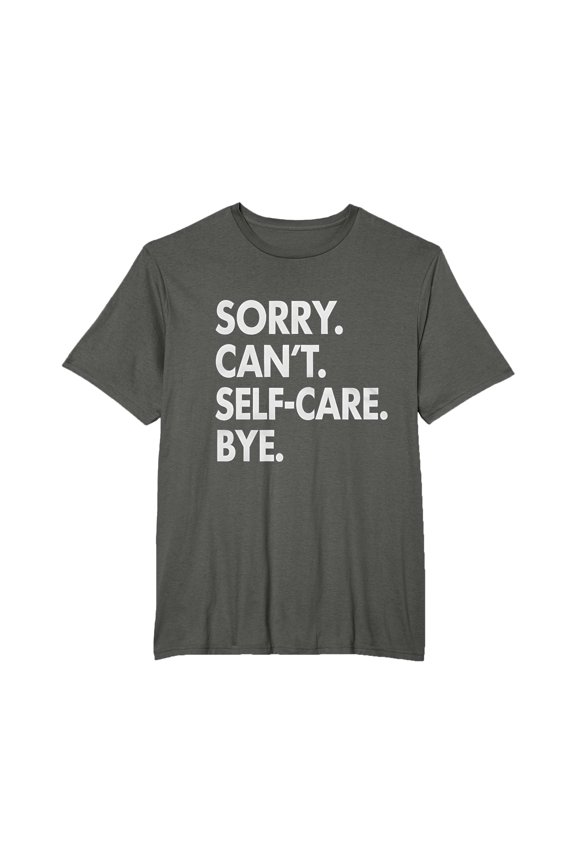 Bold Self-Care Message T-Shirt - Comfort Colors for Mental Health Awareness and Self-Love