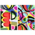 thumbnail image 1 of "Bold Shape Shift I & II" Frameless Free-Floating Reverse Printed Tempered Art Glass, 1 of 12