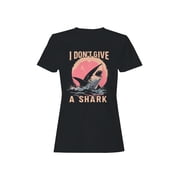 Bold Shark Attitude Graphic Womens T-shirt
