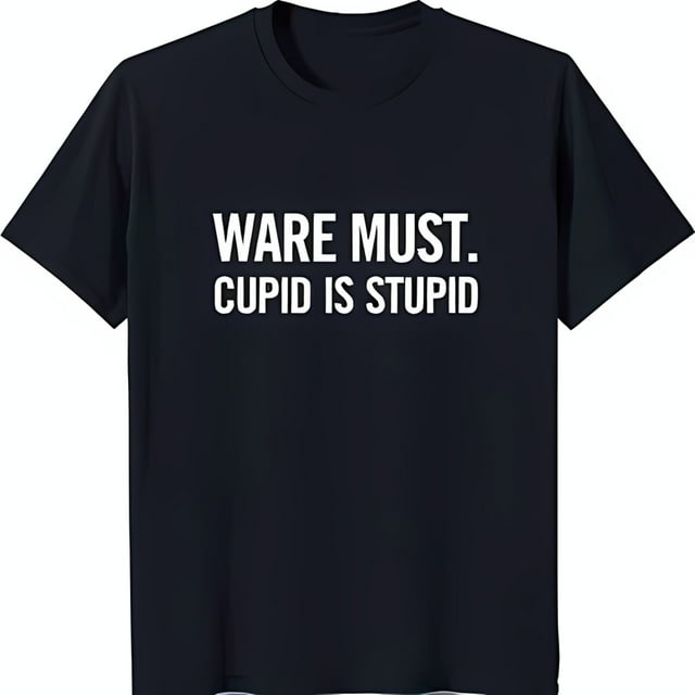 Bold Statement Black TShirt with Impactful White Lettering Classic