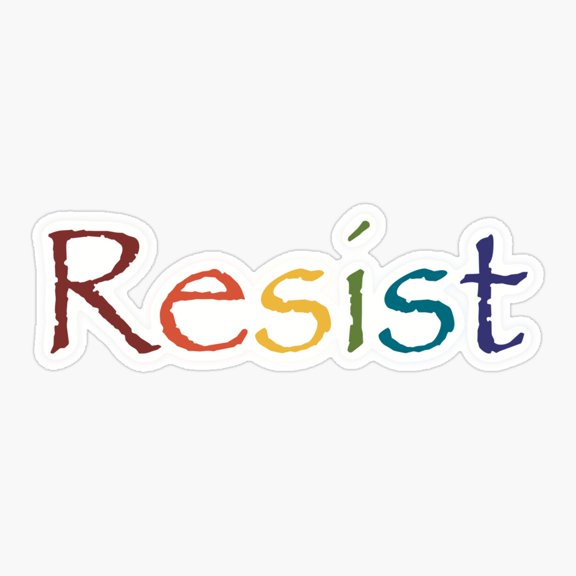 Bold Statement Typography Sticker