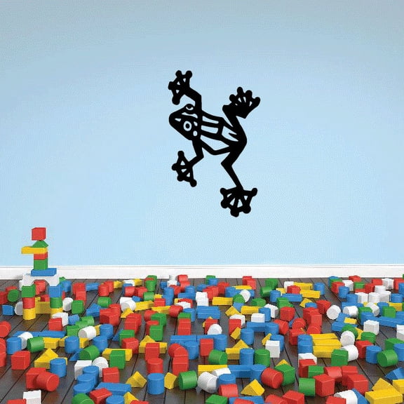 Bold Striped Marsh Frog Decal - 36 Inches