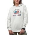 thumbnail image 1 of Bold Stripes, Bright Stars, Brave Hearts, Retro 4th of July Art Merch Gift, White Hooded Sweatshirt or Hoodie, 3XL, 1 of 5