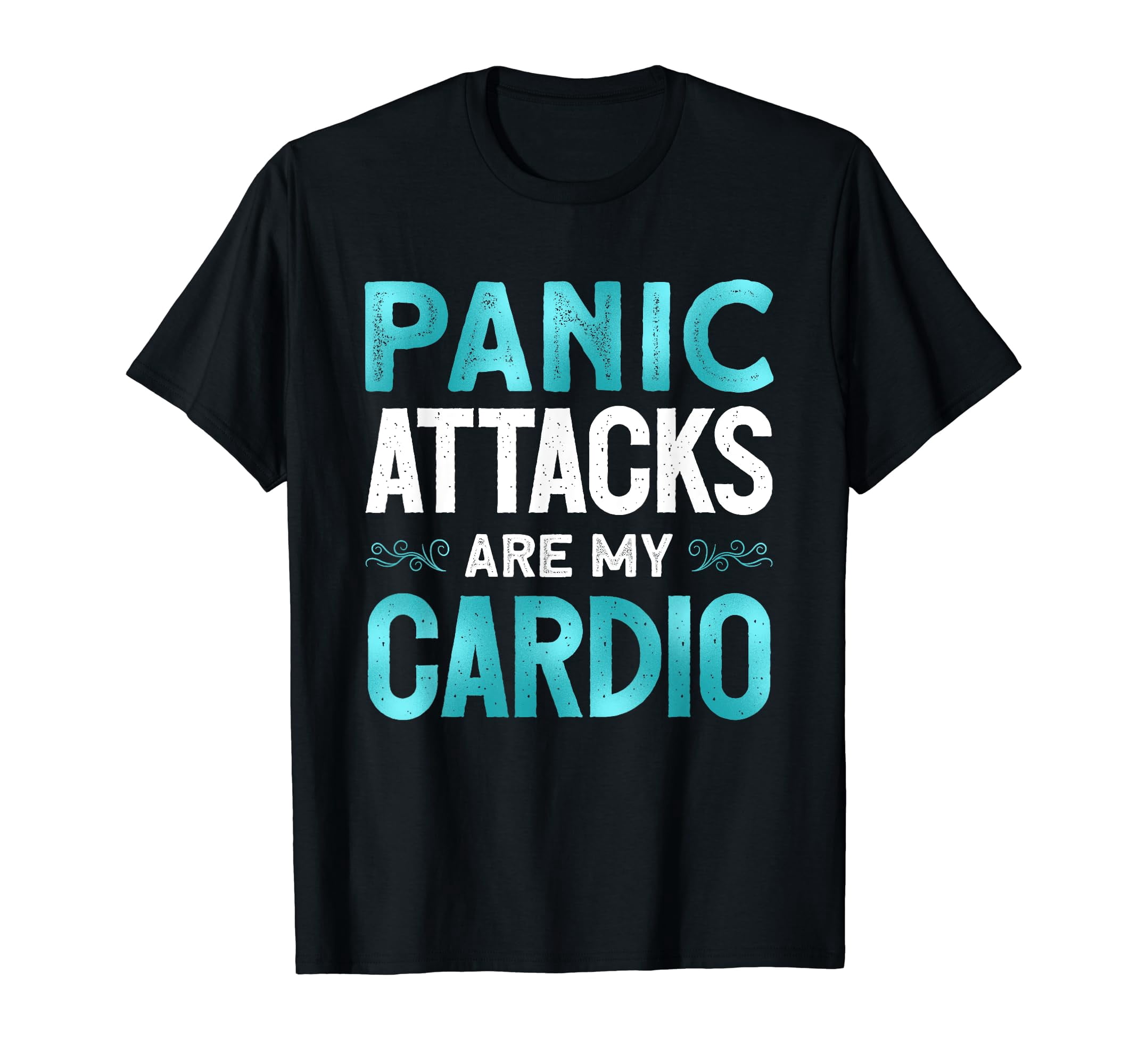 Bold Teal Ribbon Awareness T-Shirt for Posttraumatic Stress and Anxiety ...