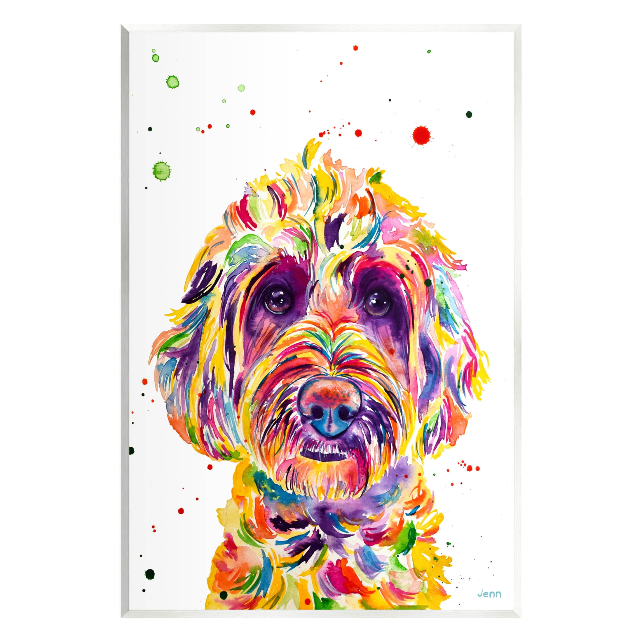 Bold Terrier Dog Pet Portrait Animals & Insects Graphic Art Unframed Art Print Wall Art