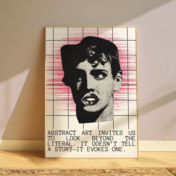 Bold Typography Pop Art Quote Wall Print, Unframed Canvas Size 16x24