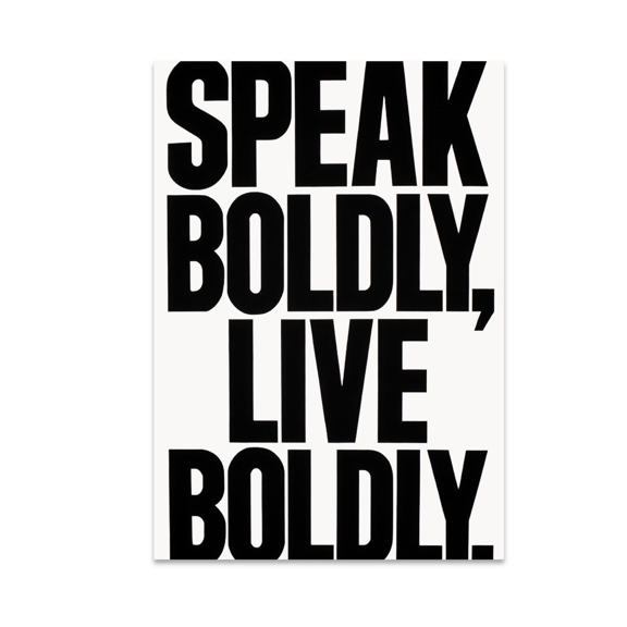 Bold Typography Wall Art - Motivational Decor Enthusiast - 13x19 Poster Print