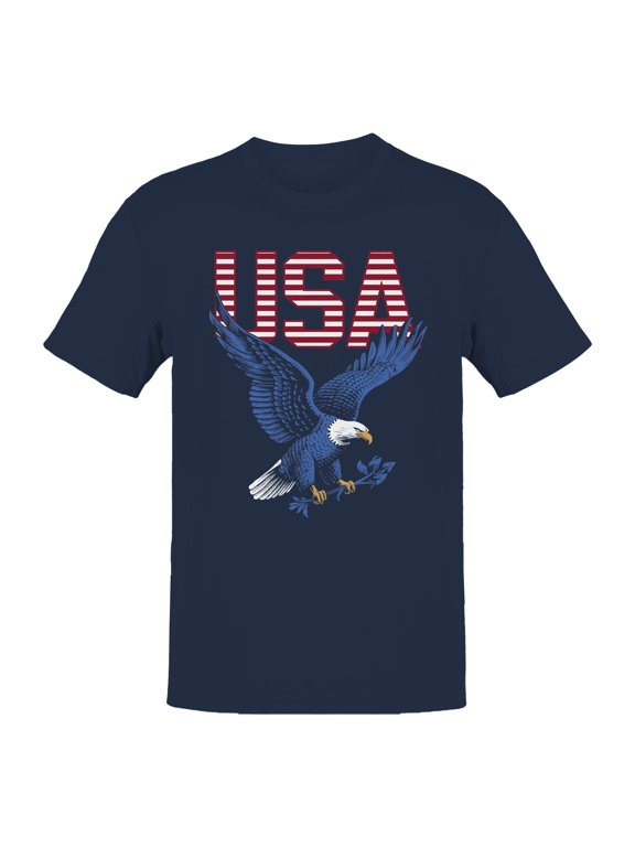 Bold USA Eagle Graphic Men's T-shirt