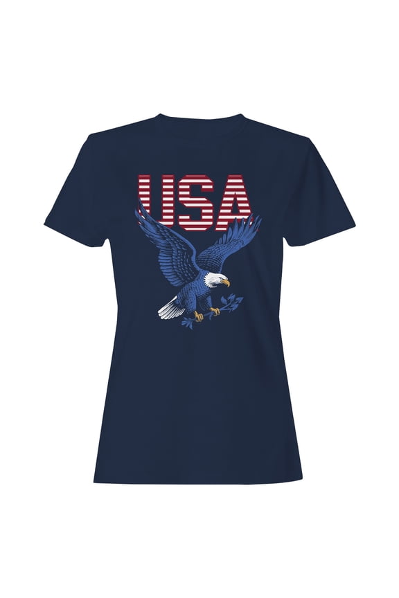 Bold USA Eagle Graphic Women's T-shirt