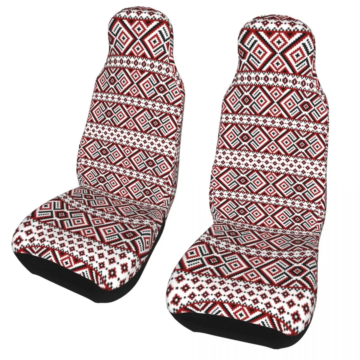 Bold Ukraine Style Vyshyvanka Embroidery Car Seat Cover 3D Print Boho