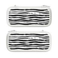 thumbnail image 1 of Bold Wavy Grunge Lines (2), Carrying Case For Nintendo Switch & OLED Version, Eva Lightweight Shockproof Protective Pouch Case for Game Console & Accessories with 10 Game Card Slot & Wristband, White, 1 of 6