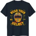 Bold 'Wear Your ' Graphic Black TShirt with Motorcycle Design