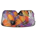 thumbnail image 1 of Bold Wildflowers Line Car Windshield Sun Shade Reflector Sunshade Foldable for Front Keeps Vehicle Cool, 1 of 8