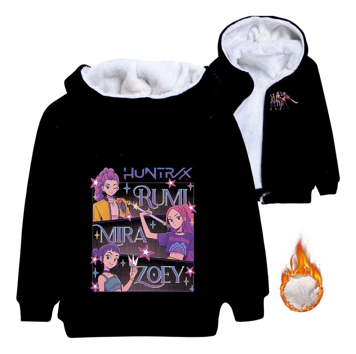 KPop Demon Hunters Hoodie - Huntrix Huntr/X Rumi Bootleg Pullover