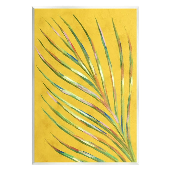 Bold Yellow Palm Leaf Petals Botanical & Floral Graphic Art Unframed Art Print Wall Art