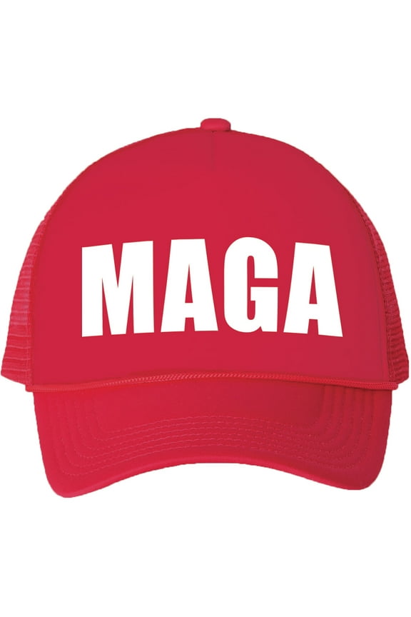 Bold and Proud "MAGA" Red Truckers Mesh snapback hat