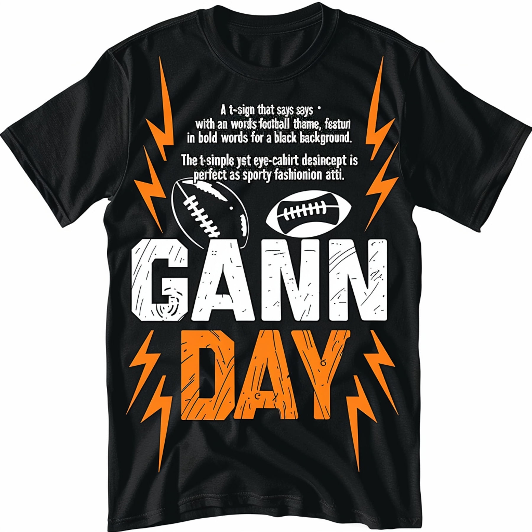 Bold and Sporty: Top Picks for Black TShirts with Game Day Vibes and