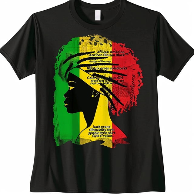 Bold and Vibrant: Unique Black TShirt Designs Featuring Afrocentric ...