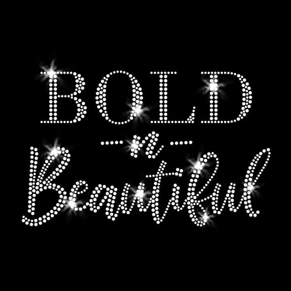 Bold -n- Beautiful Iron-on Clear Rhinestone Transfers by JCS Rhinestones