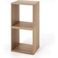 Stackable Cube Shelf BoldGear 2 Cube Bookshelf Organizer, 2-Tier Stackable Cube Storage ...