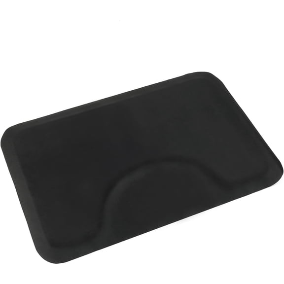 BoldGear Salon Mat 3'x4.5' Barber Shop Chair Mat Anti-Fatigue Floor Mat - Black Salon mats for Hair Stylist - 1/2" Thick Office Comfort Floor Mat (Square)