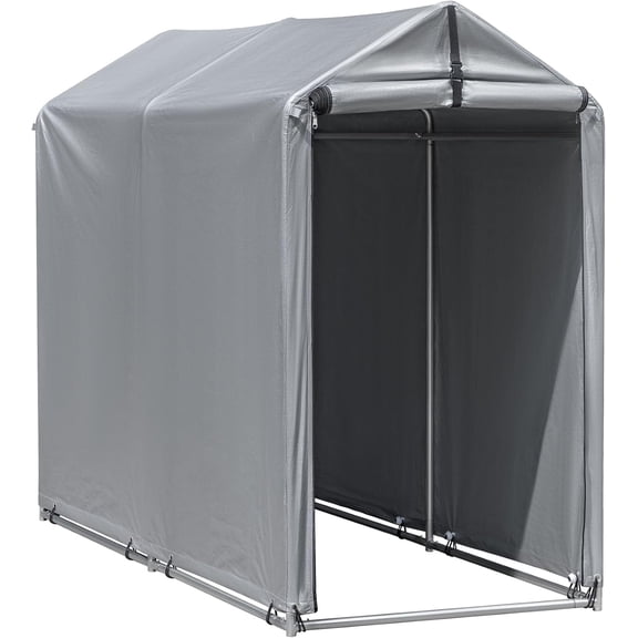 BoldGear 6' x 3' Small Bike Tent Storage with PE Fabric and Steel Frame | Shed for Bike, Motorcycle or Firewood