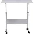 thumbnail image 1 of BoldGear Adjustable Height Standing Desk, Laptop Stand On Wheels - Mobile, Small Overbed Bedside Cart For Working or Gaming - Portable, 1 of 6