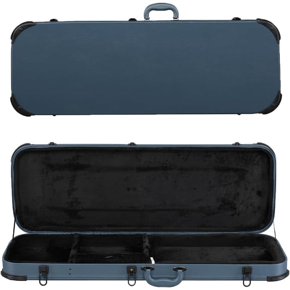 BoldGear Electric Guitar Hard Case, Rectangle Wooden Standard 39-Inch Electric Guitars Hard-Shell Protective Carrying Case for KST/KTL/170 Model with Lock Latch Padding,Blue