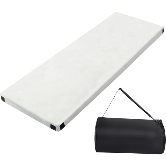 BoldGear  Memory Foam Camping Mattress 2.5" Thick Ultra-Compact Sleeping Pad with Carry Bag 75"x30" Single Sleeper Design Waterproof and Machine Washable for Camping Hiking and Travel Use,Gray