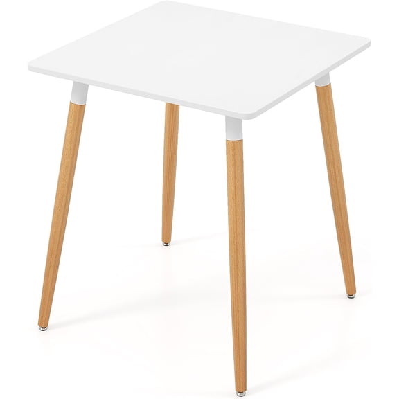 BoldGear Square Dining Table for 2, 23.5" Small Kitchen Table with Adjustable Foot Pads, Space-Saving Dinner Table for Dinette, Dining Living Room, Small Space