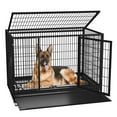 thumbnail image 1 of Boldbone 48/38 inch Heavy Duty Dog Crate for Large Dogs, Folding Dog Kennels and Metal Wire Cages with Leak-Proof Pan, Removable Wire Tray, Removable Wheels, Extra Large XL XXL for Outdoor, 1 of 6