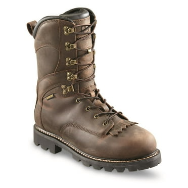 Bolderton Men's Outlands 10" Waterproof Insulated Hunting Boots, 800 Gram Brown 9.5D    (Medium)