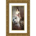 thumbnail image 1 of Boldini, Giovanni 11x18 Gold Ornate Wood Framed with Double Matting Museum Art Print Titled - Madame Eugene Doyen, 1 of 4