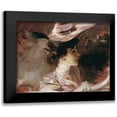 thumbnail image 1 of Boldini, Giovanni 14x12 Black Modern Framed Museum Art Print Titled - Il cappellino nuovo-Lina Cavalieri, 1 of 5