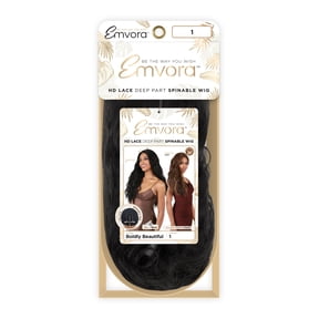 Emvora Boldly Beautiful Synthetic Deep Lace Part Loose Body Wave Wig, 24 inch, Color 1