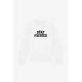 thumbnail image 1 of Boldstep Essentials Stay Focused Embroidered Unisex Heavyweight Sweatshirt - White (XL), 1 of 1