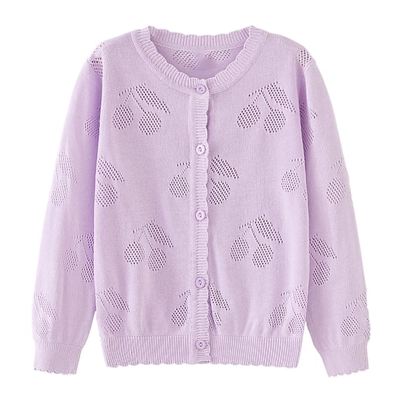 Bolero Girls Festive Cardigan Children Long Sleeve Jacket with Button Bolero Knitted Cardigans Coat Knitwear for Communion Dress Baptism Dress 1-7 Years